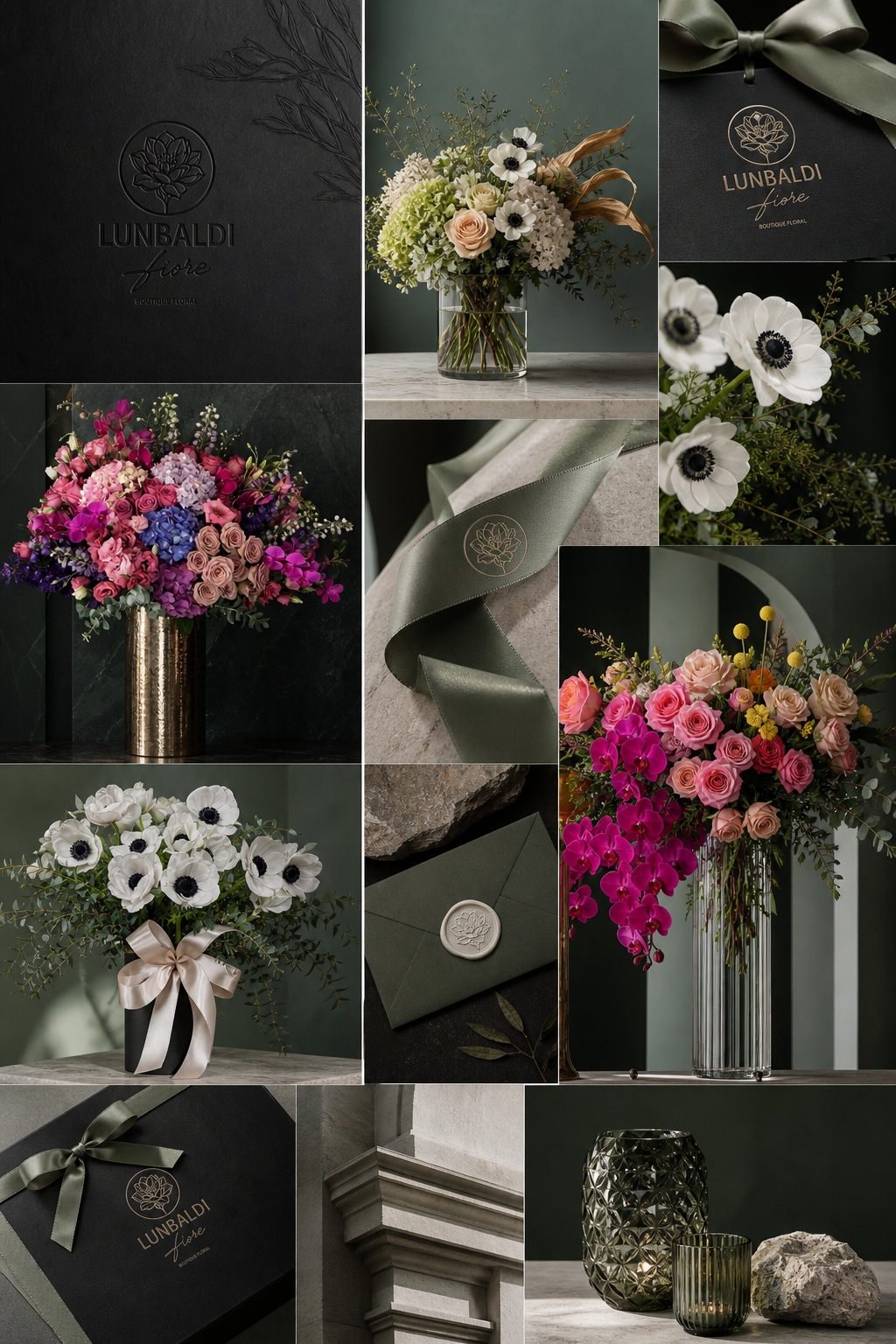 Moodboard editorial de Lunbaldi Fiore