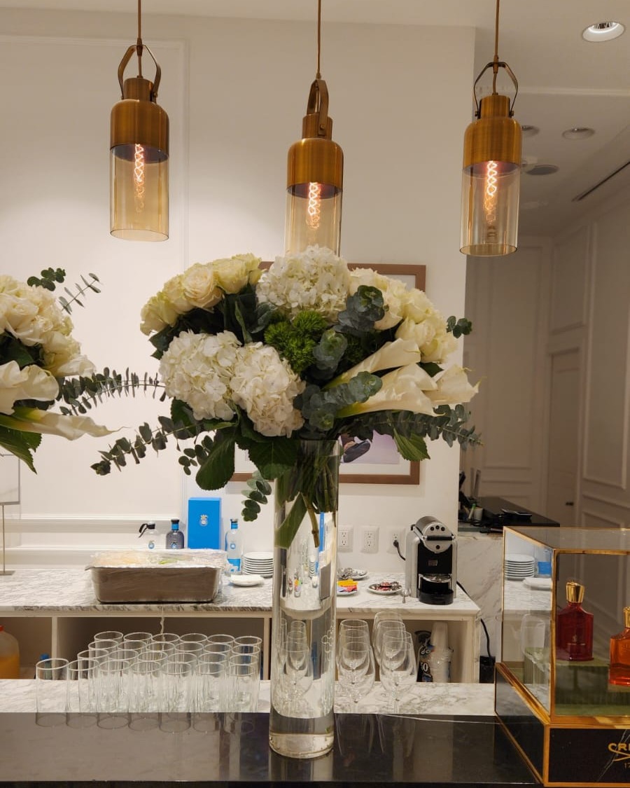 Montaje floral en evento