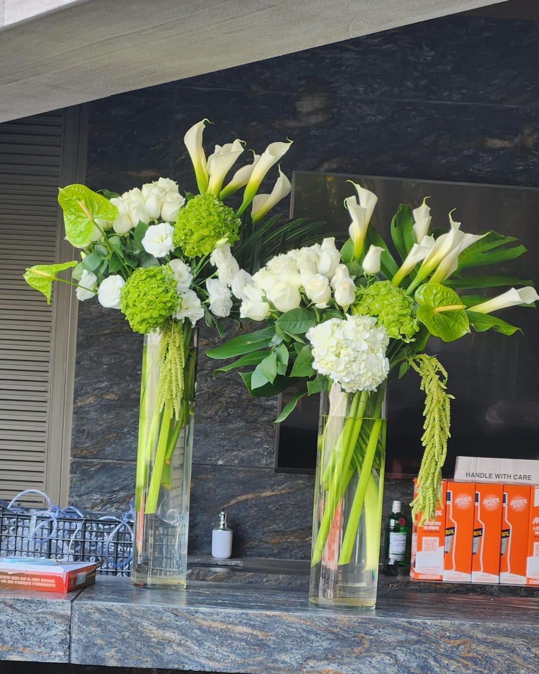 Montaje floral en evento