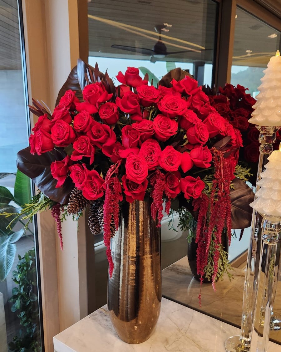 Montaje floral en evento