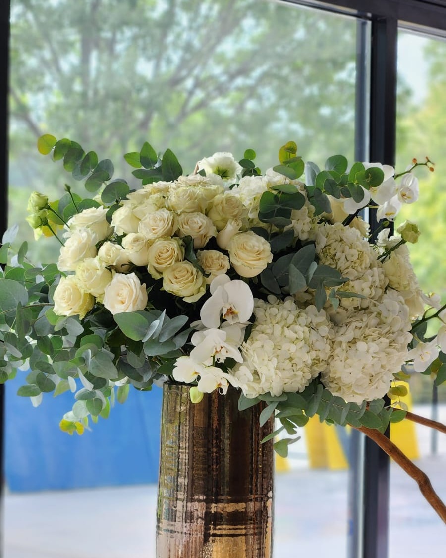 Montaje floral en evento